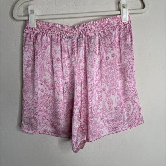 Frankie's Bikinis Fifi Silk Set Pink Paisley - Picture 7 of 9